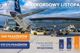 Rekordowy listopad na lotnisku Rzeszów-Jasionka